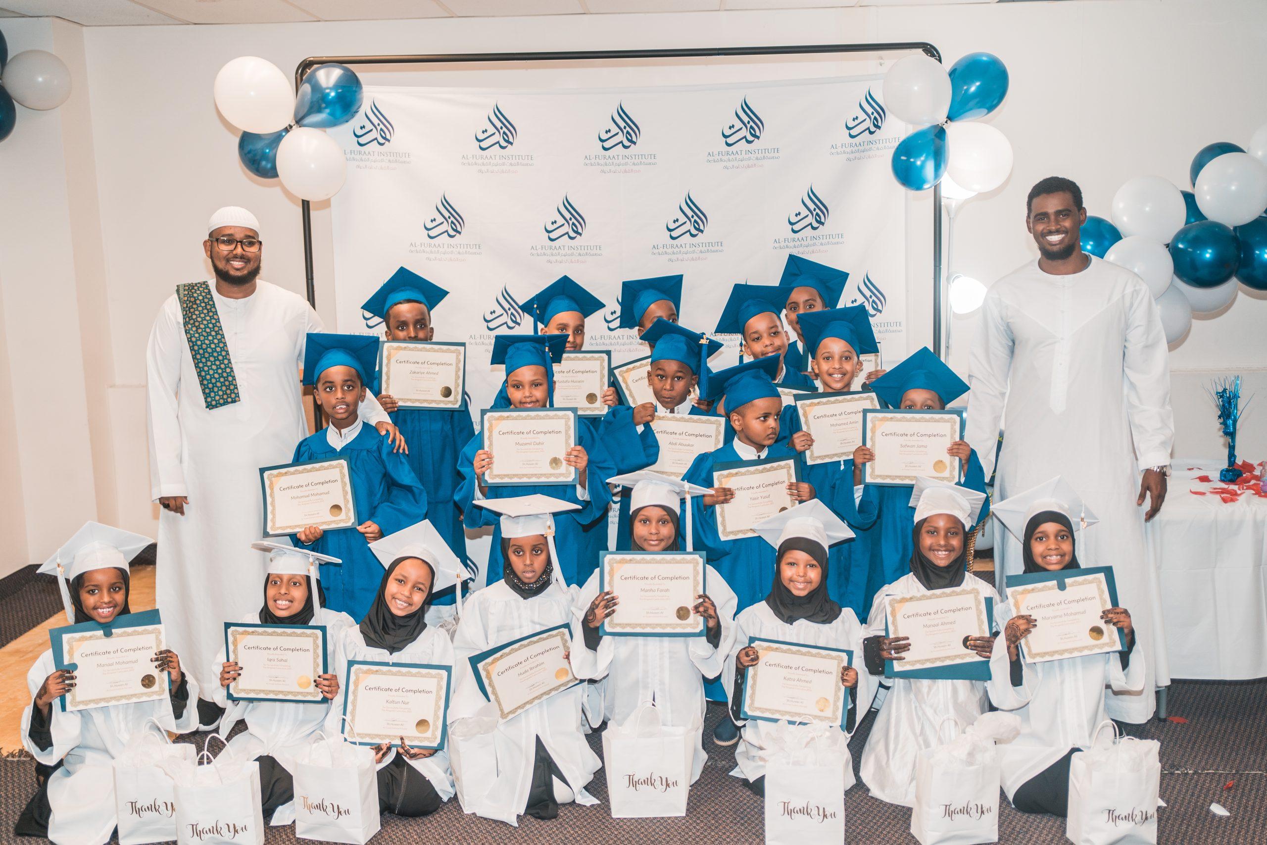 Al Furaat students and families at graduation